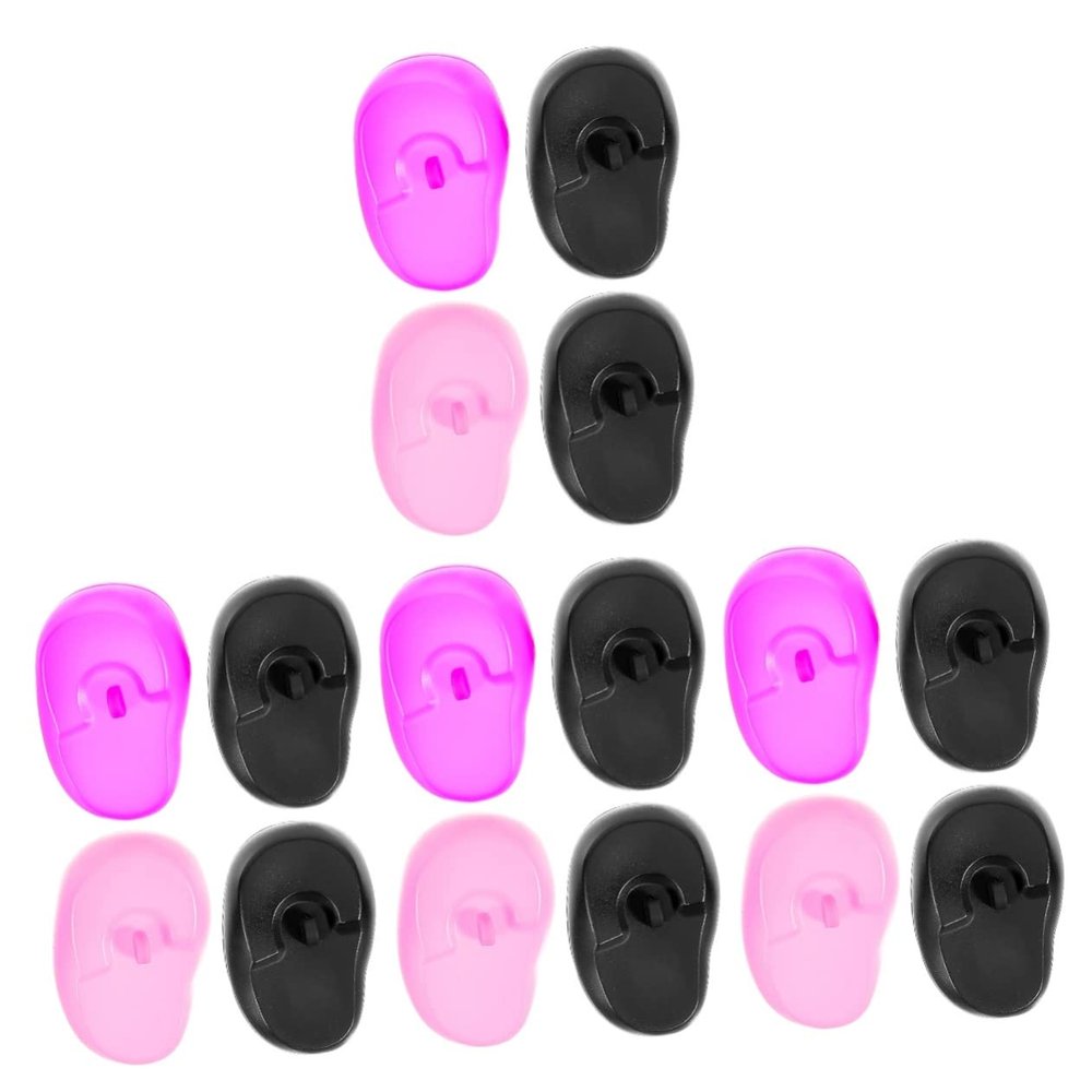Healeved 16pcs Ear Protectors for Hair Dyeing Reusable Ear Covers for Heat Water Resistance and Noise Reduction for Hair Treatment and Salon Use