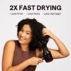 Wavytalk Hair Dryer with Diffuser, 1875W Ionic Blow Dryer for Women - 3 Attachments, Small Curling Wand for Short & Long Hair view 2