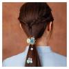 Retro for Hair Sticks,hair pin chignon pin hair clips,The first time in the south of the Yangtze River, simple temperament, hair ring, hair head rope, ponytail rubber band, handmade ancient style head view 3