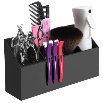 Anjetan Scissors Large Storage Box, Scissors Holder for Groomers, Shear Holder for Hair Salon, Professional Hairdressing Combs, Clips, Brushes Storage Racks Tool Box