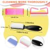 8 PCS Nail Brush for Cleaning Fingernails, Handle Grip Nail Scrubber Brush, Cleaner Brushes Manicure Tools Scrub Brushes Kit, Toenail Brush To Clean Under Nails Pedicure Foot Small Brush Women Men view 2