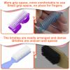 8 PCS Nail Brush for Cleaning Fingernails, Handle Grip Nail Scrubber Brush, Cleaner Brushes Manicure Tools Scrub Brushes Kit, Toenail Brush To Clean Under Nails Pedicure Foot Small Brush Women Men view 3