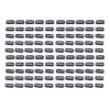 100 Pieces Wig Clips U Shape Metal Clips With Soft Rubber 6 Teeth Hairpiece Wig Clip for Wig Clips to Sew in Wig Clips to Secure Wig Hair Clips for Wigs Snap Clips view 1