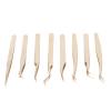 8pcs Eyelash Extension Tweezers Set Stainless Steel Tight Bite Tweezers For Eyelash Beauty Tools view 1
