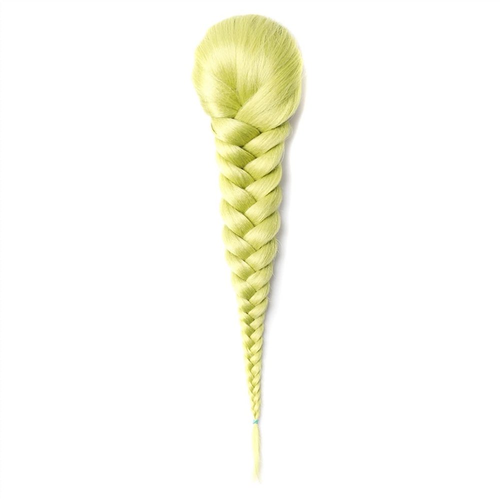 15 Inch Synthetic Hair String Braid Ponytail Bun Fishtail Ponytail Extension Hair Bun Women Long Straight Braided Wig (Color : 10, Size : 15inches)