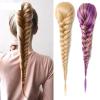 15 Inch Synthetic Hair String Braid Ponytail Bun Fishtail Ponytail Extension Hair Bun Women Long Straight Braided Wig (Color : 10, Size : 15inches) view 4