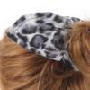 FOMIYES Leopard Print Headband Hair Bun Makers Bun Maker for Hair Small Elastic view 3