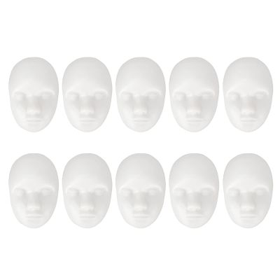10pcs 3D Fake Skin Eyebrow Eyeline Lips Model Practice Skin Head for Professional Makeup Mannequin Training Microblading Practice Face for Beginners and Artists