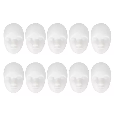 10pcs 3D Fake Skin Eyebrow Eyeline Lips Model Practice Skin Head for Professional Makeup Mannequin Training Microblading Practice Face for Beginners and Artists