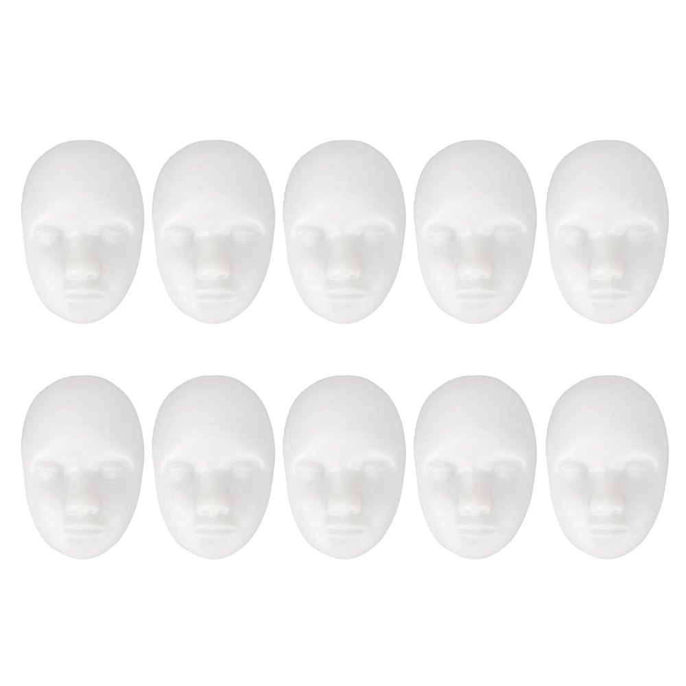 10pcs 3D Fake Skin Eyebrow Eyeline Lips Model Practice Skin Head for Professional Makeup Mannequin Training Microblading Practice Face for Beginners and Artists