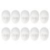 10pcs 3D Fake Skin Eyebrow Eyeline Lips Model Practice Skin Head for Professional Makeup Mannequin Training Microblading Practice Face for Beginners and Artists view 1