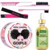 WOZUTUNT Edge Control Wax, Hair Styling Product, Strong Hold Non-greasy Edge Control Gel, Edge Wax, Rosemary Oil for Hair Growth, for Black Hair, Includes Edge Brush, 4 oz view 1