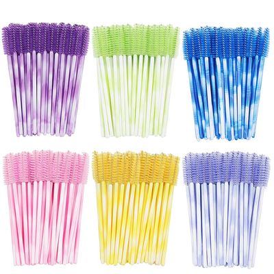 300 Disposable Mascara Wands Eyelash Brush Spoolies for Eye Lash Extension Eyelash Extension Supplies Makeup Tools Accessories (Color Mix)