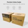 900pcs Precision Cotton Swabs, Pointed&Flattened Tip Cosmetic Applicators view 2