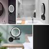 NOVOCE Wall Mounted Makeup Mirror with Lights 5X Magnifying Cosmetic Mirror 360 Swivel Extendable Two Sided Vanity Mirror for Bathroom USB Rechargeable-10X view 4