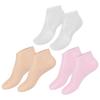 FOMIYES 3pairs Aloe Moisturizing Socks for Women Reusable Spa Socks Gel for Dry Cracked Feet Comfortable Elastic Foot Covers Skin Tone Home Pedicure Care view 1