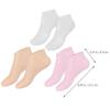 FOMIYES 3pairs Aloe Moisturizing Socks for Women Reusable Spa Socks Gel for Dry Cracked Feet Comfortable Elastic Foot Covers Skin Tone Home Pedicure Care view 2
