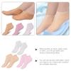 FOMIYES 3pairs Aloe Moisturizing Socks for Women Reusable Spa Socks Gel for Dry Cracked Feet Comfortable Elastic Foot Covers Skin Tone Home Pedicure Care view 4