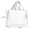 2Pcs Crystal Clear PVC Travel Toiletry Bag Kit for Women Men, Waterproof Vinyl Packing Organizer Storage Bags with Zipper Handle Straps, Cosmetic Pouch Carry on Airport Airline Compliant Bag Handbag view 4