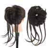 IMISSU 2PCS Messy Hair Bun Piece Updo Long Scrunchies Wrap Ponytail Extension Wavy Hairpieces Chignon Headband (2PCS Dark Brown) view 1