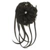 IMISSU 2PCS Messy Hair Bun Piece Updo Long Scrunchies Wrap Ponytail Extension Wavy Hairpieces Chignon Headband (2PCS Dark Brown) view 2