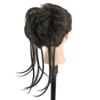 IMISSU 2PCS Messy Hair Bun Piece Updo Long Scrunchies Wrap Ponytail Extension Wavy Hairpieces Chignon Headband (2PCS Dark Brown) view 3
