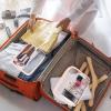 5Pcs Crystal Clear PVC Travel Toiletry Bag Kit for Women Men, Waterproof Vinyl Packing Organizer Storage Bags with Zipper Handle Straps, Cosmetic Pouch Carry on Airport Airline Compliant Bag Handbag view 3
