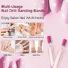 180Grit Nail Sanding Bands for Nail Drill, Pink Sanding Band for Nail Drill Fine Sanding Bands for Nail Drill with 3/32 Nail Sanding Bit for Natural Nail, 100Pcs Sand Band Set for Manicure & Pedicure view 4