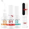 EODCI Dip Powder Liquid Set,15ml Large Capacity Dipping Powder System Essential Set with Base & Top Coat,Dip Activator, No Need Nail Lamp Cured,Good for Nail Salon and Beginners view 1