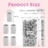 100Pcs Nail Sanding Bands for Nail Drill 240Grit, Fine Grit Nail Sanding Bands for Nail Drill with 3/32 Nail Sanding Bit for Natural Nail, Nail Drill Sanding Bands Set for Manicure & Pedicure view 2