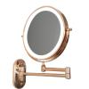 Wall Mounted Makeup Mirror with Light 3 Color Modes Vanity Mirror 8 Inch Round Magnifying Mirror Extendable Mirror Rose Gold Vanity Mirror with Touch Switch (Color : 20 3 Cm 5 Stck) view 2