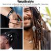 20PCS Beard Beads, Comfortable Edges Smooth Inner Diameter Hair Jewelry Beard Beads Accessories for Women Men view 2
