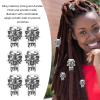 20PCS Beard Beads, Comfortable Edges Smooth Inner Diameter Hair Jewelry Beard Beads Accessories for Women Men view 3