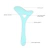 Eyebrow Pencil Stencil, Resusable Silicone Eyeliner Tool, Multifunctional Tail Spoon Flexible Eyeliners Template for Makeup(blue) view 3