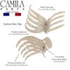 Camila Paris CP3539 French Hair Clip for Women, Hair Side Clips, 2.5 Inch Girls Hair Claw Clips Jaw Fashion Durable Styling Hair Accessories for Women, Strong Hold No Slip Grip, Made in France view 3