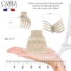Camila Paris CP3539 French Hair Clip for Women, Hair Side Clips, 2.5 Inch Girls Hair Claw Clips Jaw Fashion Durable Styling Hair Accessories for Women, Strong Hold No Slip Grip, Made in France view 4