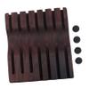 minkissy 1pc Wooden Hair Scissors Display Holder Walnut Storage Box for Salon Tools Stylish and Efficient Hairdressing Scissors Rack Keeps Your Workspace Organized view 1