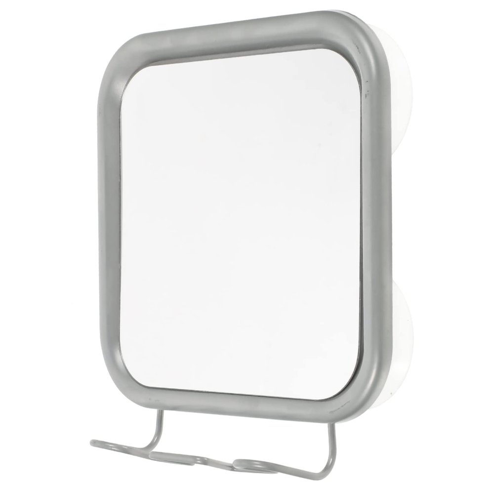 BIUDECO Wall-Mounted Shaving Mirror Fog Coating Cup Hook Stylish Bathroom Vanity Mirror for Easy Installation and Modern Decor