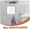 BIUDECO Wall-Mounted Shaving Mirror Fog Coating Cup Hook Stylish Bathroom Vanity Mirror for Easy Installation and Modern Decor view 3