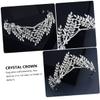 Beaupretty Crystal Crown Baroque Style Alloy Hair Decoration Bridal Crown Wedding Dress Accessory Rhinestones for Hair view 4