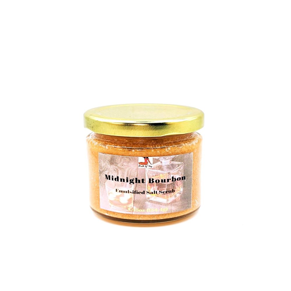 Bath by Jay, Midnight Bourbon Salt Scrub, 15oz net weight