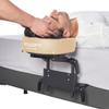 Adjustable Headrest Massage Kit for Home - Includes Face Pillow Cradle and Cushion Support Bracket for Sleeping Mattress Top Cream view 1