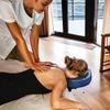 Adjustable Headrest Massage Kit for Home - Includes Face Pillow Cradle and Cushion Support Bracket for Sleeping Mattress Top Cream view 3