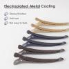 AIMIKE Hair Sectioning Clips with Silicone Band - No Crease Duck Billed Styling Clips for Salon, Cutting, and Rollers (6pcs) view 2