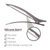 AIMIKE Hair Sectioning Clips with Silicone Band - No Crease Duck Billed Styling Clips for Salon, Cutting, and Rollers (6pcs) view 3