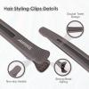 AIMIKE Hair Sectioning Clips with Silicone Band - No Crease Duck Billed Styling Clips for Salon, Cutting, and Rollers (6pcs) view 4