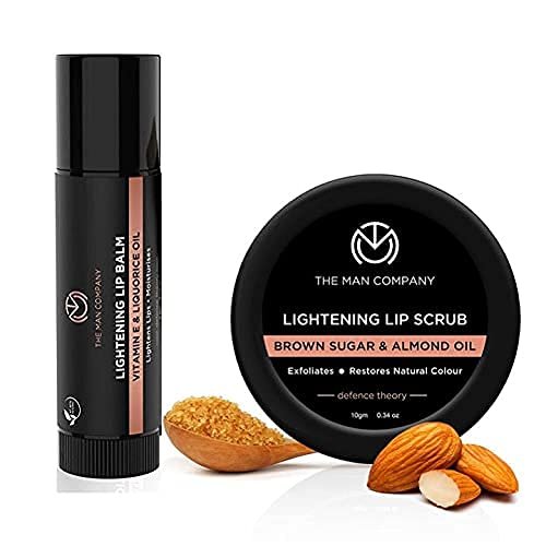 Sheltr Lip Care Combo with Lip Scrub & Lip Balm for Dry & Chapped Lips | Lightening & Brightening Dark Lips | For Soft, Supple & Damaged Lips - 14gm