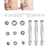 Dermabrasion Tips, Microdermabrasion Tips, Stainless Steel Microdermabrasion Dermabrasion Tips Accessory Set for Acne Blackhead Removal view 3