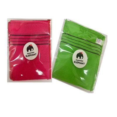 JoseonGotElephant] 8 pcs Korean Exfoliating ddaetawel Bath Washcloth  Body Scrub Towel for Smooth Skin, Keratosis Pilaris Durable Red & Green Italy Korean exfoliating Bath mitt exfoliating Gloves'