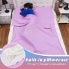 Irenare Self Tan Sleep Sack Reusable Body Self Tanners Lightweight Breathable Tanning Sleeping Sac for Bed Travel Sleeping Bag(Purple) view 3